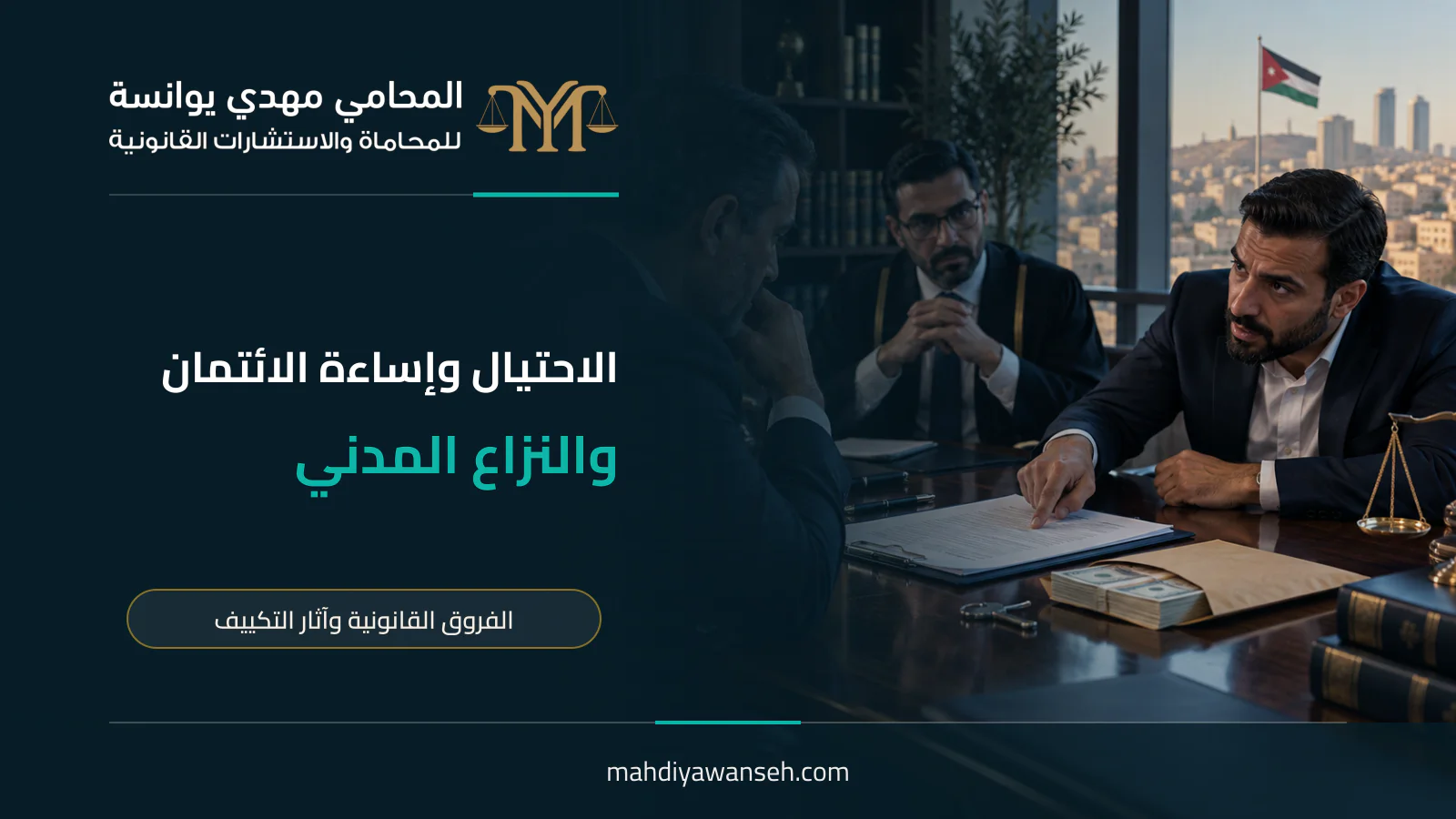 الفرق بين الاحتيال وإساءة الائتمان والنزاع المدني